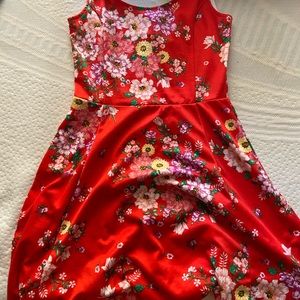 h&m skater floral dress